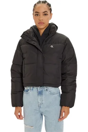 Calvin Klein Jakke, Dame, Sort, XS, Kort Pufferjakke