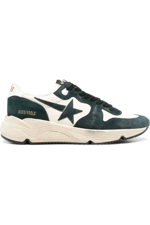 Golden Goose Sko, Herre, Grå, 39 EU, Suede, Grønne Suede Star Sneakers