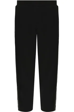 Givenchy Bukser, Herre, Sort, XS, Bomuld, Bomuldsjoggingbukser med logo detalje