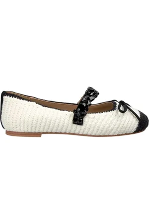 Alma en Pena Sko, Dame, Hvid, 38 EU, Tweed, Tweed ballerina