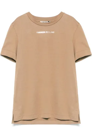 Max Mara Top, Dame, , S, Tyl, T-shirts og Polos med Tekstprint