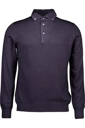 Gran Sasso Top, Herre, Grå, 3XL, Uld, Polo Shirt