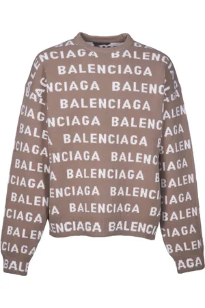 Balenciaga Strik, Herre, , S, Uld, Logo Sweater