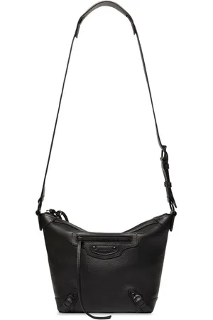 Balenciaga Taske, Dame, Sort, ONE SIZE, Uld, Klassisk Hobo Taske med Justerbar Rem