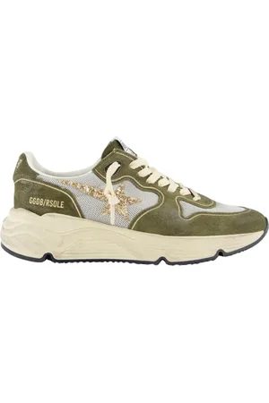 Golden Goose Sko, Dame, Grøn, 39 EU, Bomuld, Running Sole Sneakers