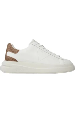 Guess Sko, Dame, Hvid, 35 EU, Læder, Elbina Sneakers med lav skaft