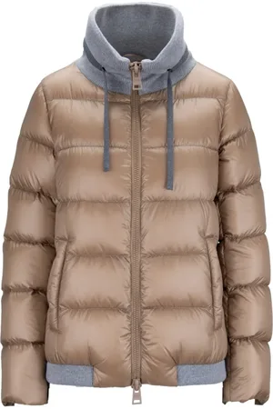 HERNO Jakke, Dame, , S, Uld, High Collar Down Jacket med Lynlås