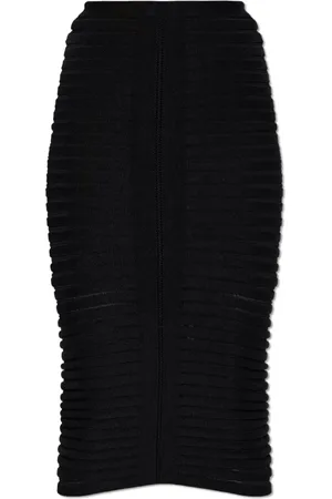 Alaïa Nederdel, Dame, Sort, 2XS, Bomuld, Laceskørt