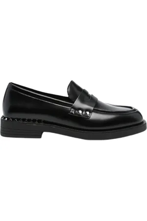 Ash Sko, Dame, Sort, 36 EU, Læder, Besatte Læder Loafers