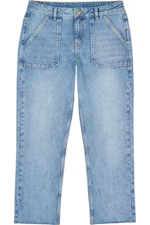 Bash Jeans, Dame, Blå, W28, Denim, Straight Cut Denim Bukser