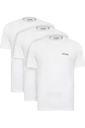 Guess Top, Herre, Hvid, 2XL, Bomuld, Logot-shirt