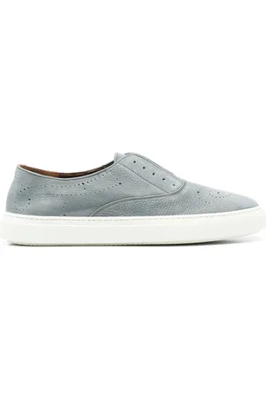 Fratelli Rossetti Sko, Herre, Blå, 43 EU, Læder, Læder Slip-on Sko, Italiensk Design