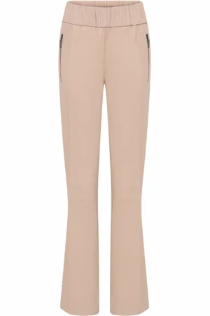 gustav Bukser, Dame, , 2XL, Læder, Flare Leg Læderbukser