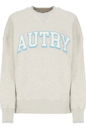 Autry Sweathshirts & Hoodies, Dame, Grå, XS, Bomuld, Bomulds Crew Neck Sweatshirt
