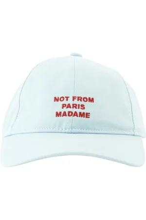 Drôle de Monsieur Tilbehør, Herre, Blå, ONE SIZE, Bomuld, Lys Blå Slogan Kasket Forår-Sommer 2025