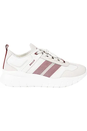 Bally Sko, Herre, Hvid, 41 EU, Læder, Sneakers med forstærket hæl