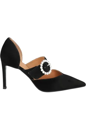 Billi Bi Sko, Dame, Sort, 39 EU, Suede, Sort Suede Stilet med Spids Snude