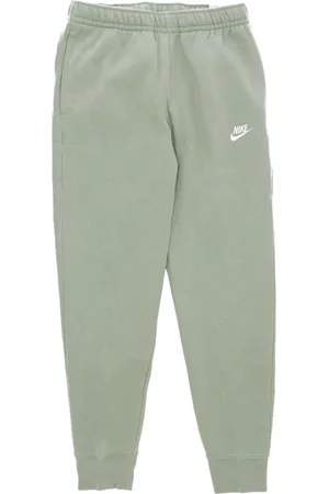 Nike Bukser, Herre, Grøn, S, Bomuld, Grønne Fleece Joggingbukser