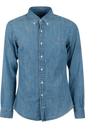 Ralph Lauren Skjorte, Herre, Blå, S, Denim, Denimskjorte