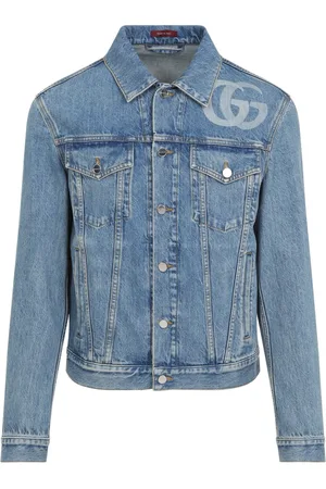 Gucci Jakke, Herre, Blå, M, Bomuld, Blå Jakke