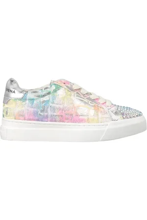 Alma en Pena Sko, Dame, Flerfarvet, 39 EU, Sneaker trykte sko