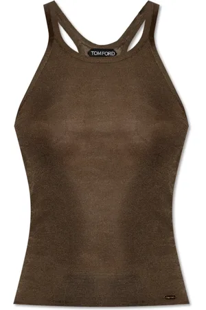 Tom Ford Top, Dame, Brun, S, Uld, Silke top