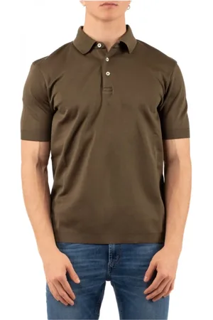 HERNO Top, Herre, Grøn, 2XL, Uld, Stilfuld Polo Jakke