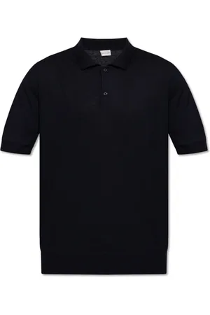 Moncler Top, Herre, Blå, M, Uld, Polo