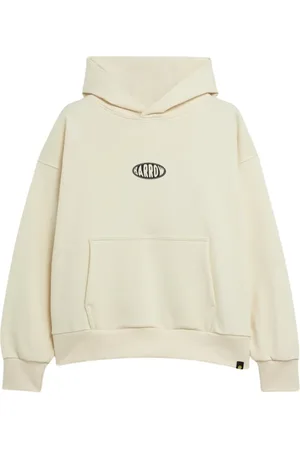BARROW Sweathshirts & Hoodies, Dame, , XS, Bomuld, Vanilla Hættetrøje med All-Over Print
