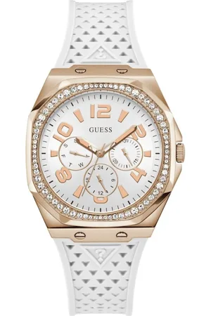 Guess Tilbehør, Dame, Hvid, ONE SIZE, Uld, Armbåndsur Zest Multifunktion