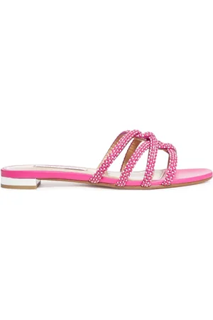 Aquazzura Sko, Dame, Lyserød, 39 1/2 EU, Læder, Elegante Sommersandaler