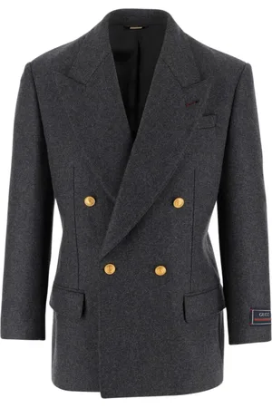 Gucci Jakke, Herre, Grå, XL, Uld, Elegant Blazer til formelle lejligheder