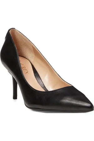 Ralph Lauren Sko, Dame, Sort, 36 1/2 EU, Læder, Lanette Pumps