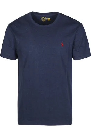 Ralph Lauren Top, Herre, Blå, 2XL, Bomuld, Base T-Shirt