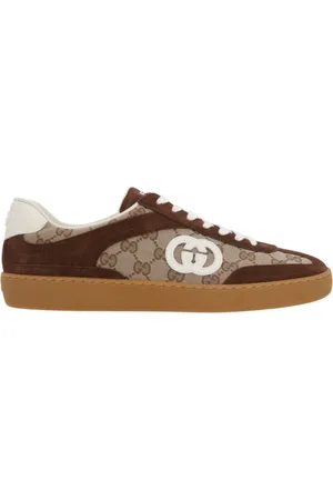 Gucci Sko, Herre, Brun, 45 EU, Interlocking G Sneakers
