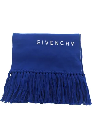 Givenchy Tilbehør, Dame, Blå, ONE SIZE, Uld, Moderigtigt tørklæde til alle lejligheder
