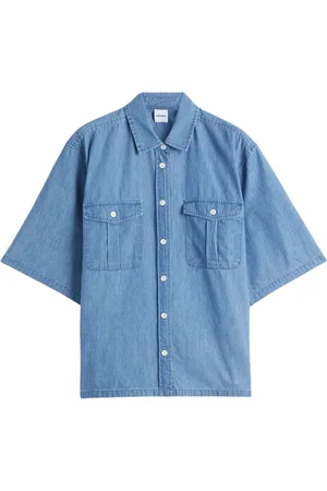 Aspesi Bluser & Skjorter, Dame, Blå, S, Denim, Denimskjorte