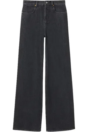 Gucci Jeans, Dame, Blå, W26, Bomuld, Midnight Wide-Leg Jeans