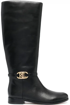 Ralph Lauren Sko, Dame, Sort, 35 1/2 EU, Bridgette Høje Støvler