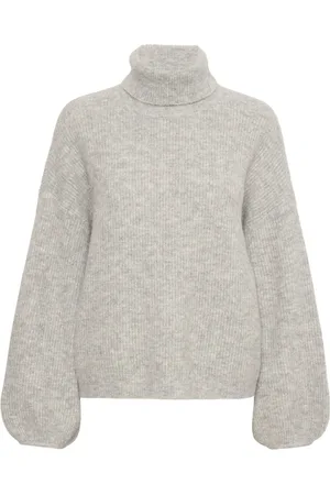 Gestuz Strik, Dame, Grå, 2XS, Alphagz Rollneck Sweater