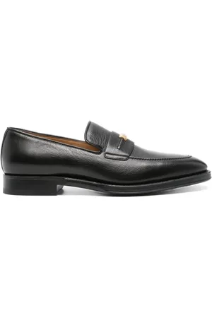 Bally Sko, Herre, Sort, 41 EU, Læder, Sort læder loafers