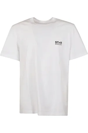 Golden Goose Top, Herre, Hvid, M, Bomuld, Klassisk Bomulds T-shirt
