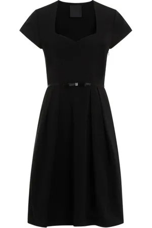 Givenchy Kjole, Dame, Sort, XS, Bomuld, Sort bomuldskjole med 4G-logo