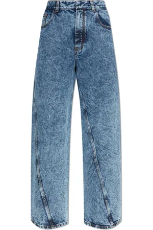 Alaïa Jeans, Dame, Blå, S, Bomuld, High-Waist Jeans