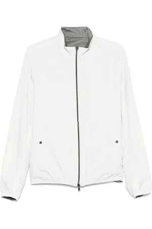 HERNO Jakke, Herre, Hvid, XL, Polyester, Vendbar Ultralight Polyester Jakke med Lynlås