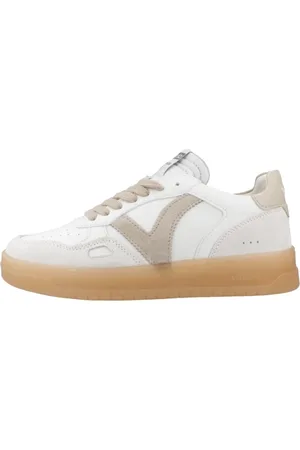 victoria Sko, Dame, Hvid, 38 EU, Læder, Afslappet Læder Sneakers