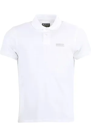 Barbour Top, Herre, Hvid, S, Bomuld, Essential Slim Fit Polo Ss22