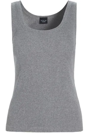 Bitte Kai Rand Top, Dame, Grå, S, Bomuld, Globe Rib Tank Top
