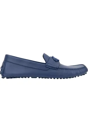 Gucci Sko, Herre, Blå, 46 1/2 EU, Læder, Slip-On Loafers