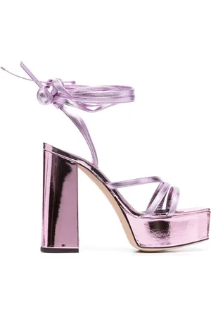 Giuseppe Zanotti Sko, Dame, Lyserød, 38 EU, Læder, Metallic Platform Sandaler
